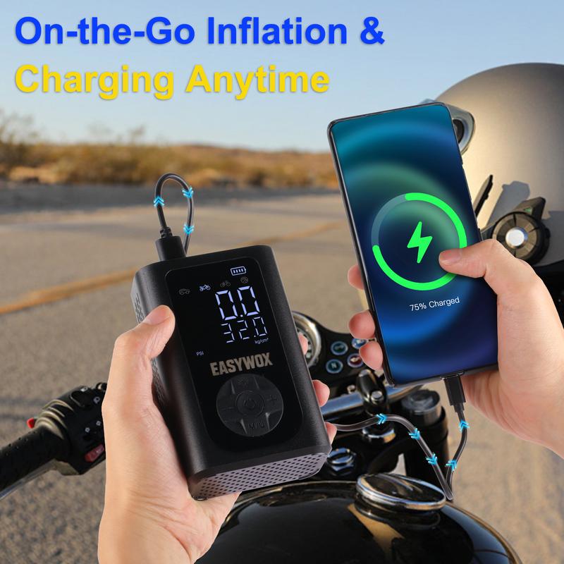 Easy-to-Use Portable Wireless Tire Inflator