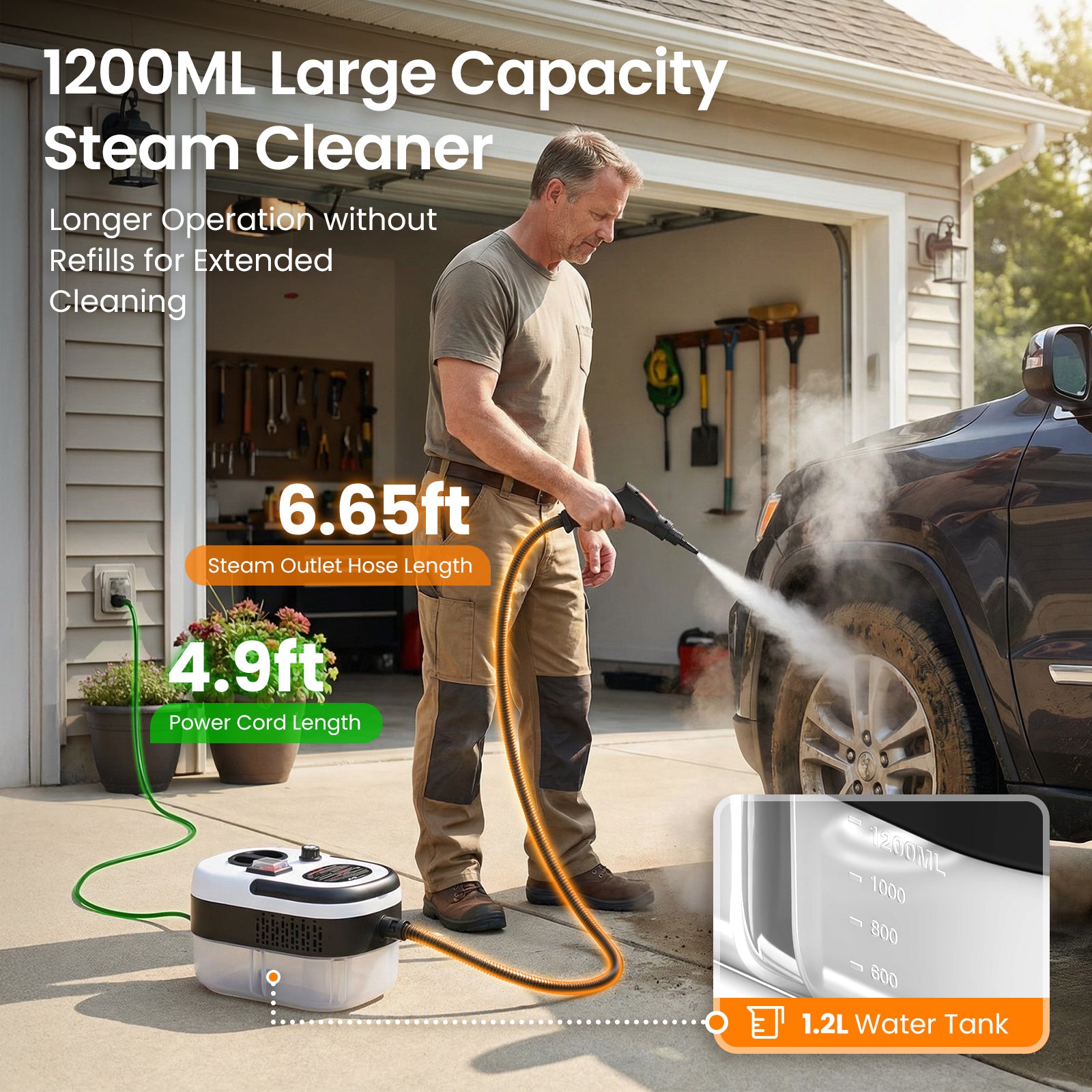 Handheld Pressurized Steam Cleaner
