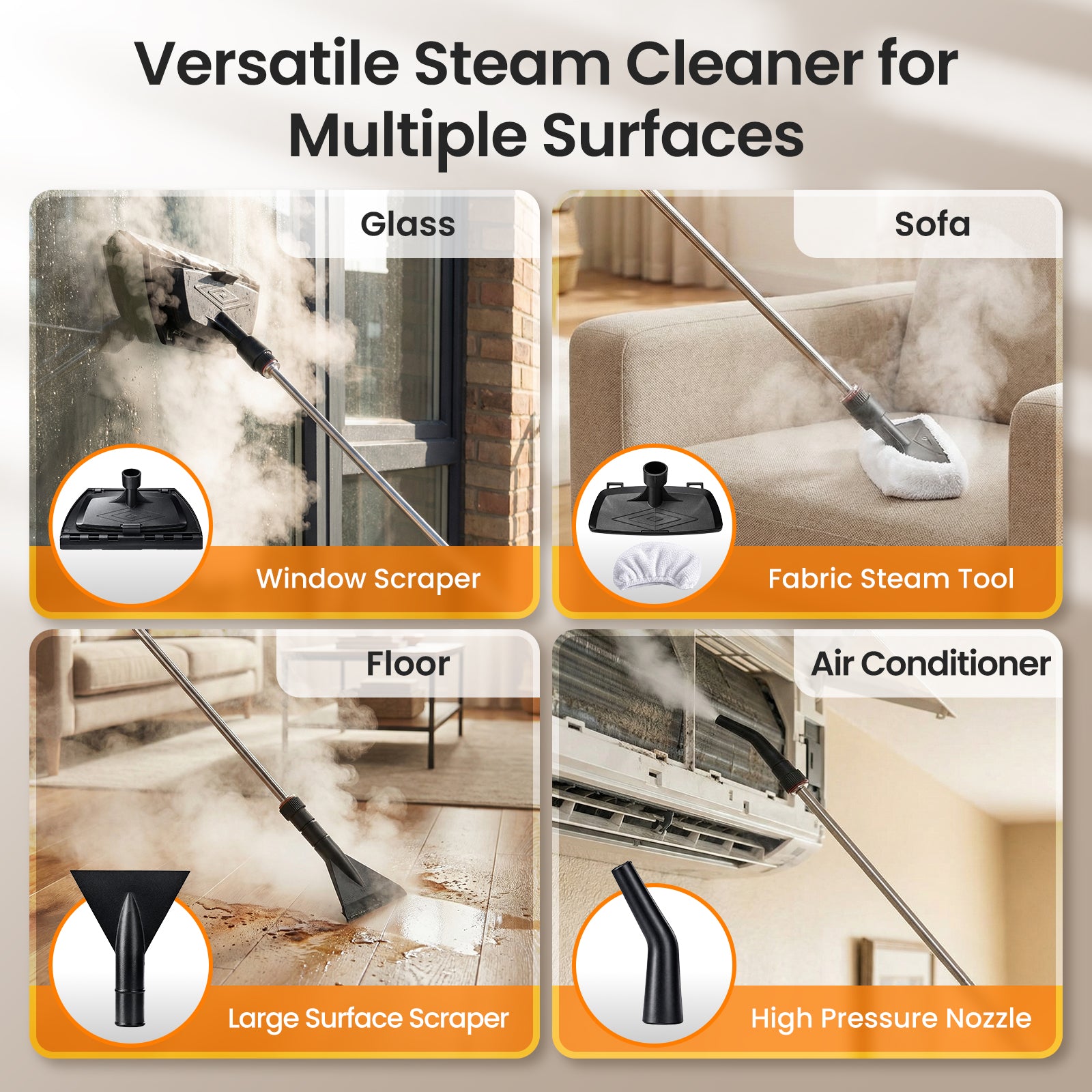 Handheld Pressurized Steam Cleaner